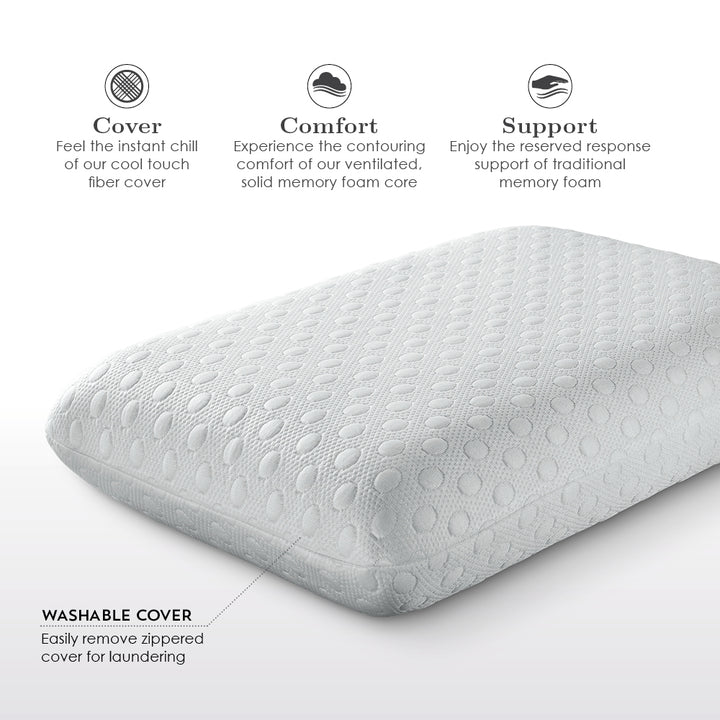 Cooling Memory Foam Pillow - Yogasleep